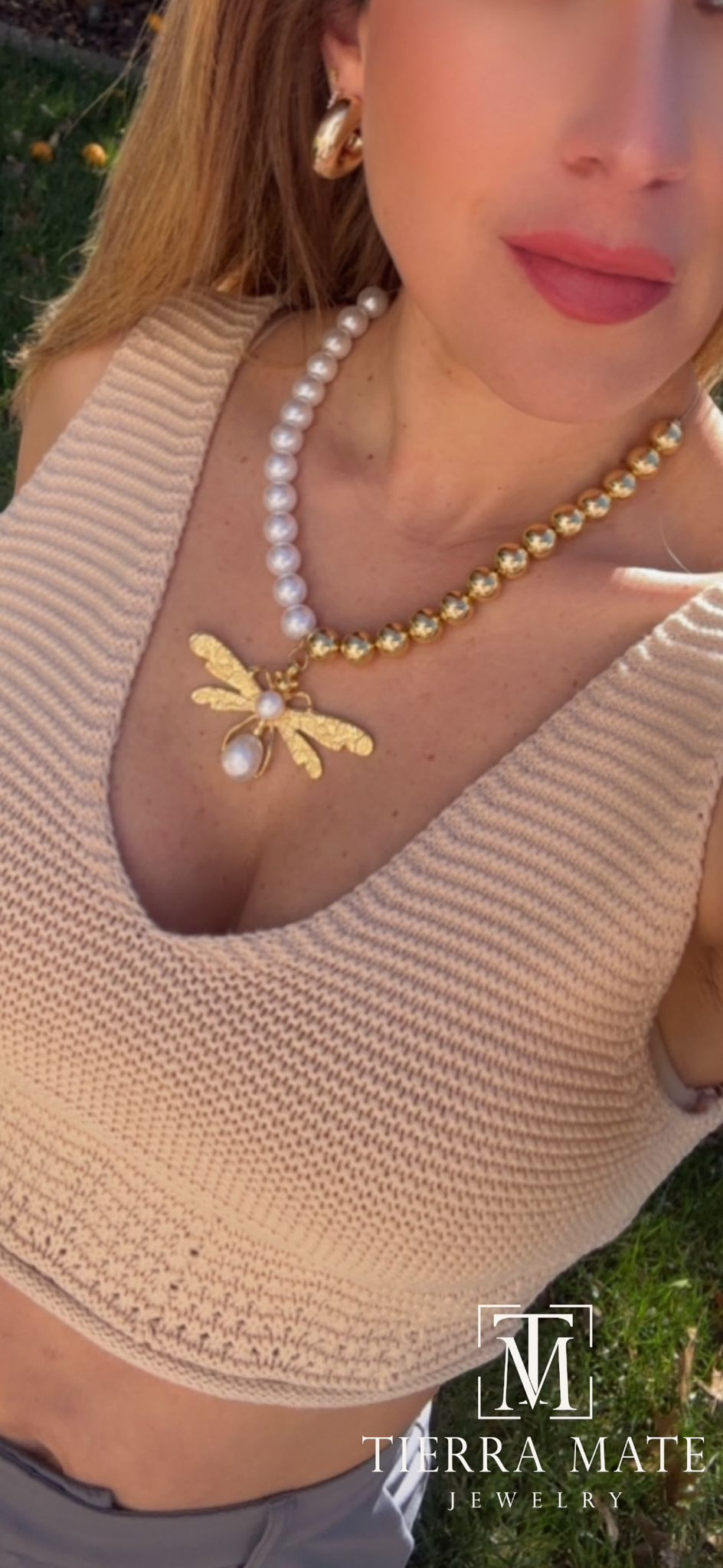 Collar libélula Perla