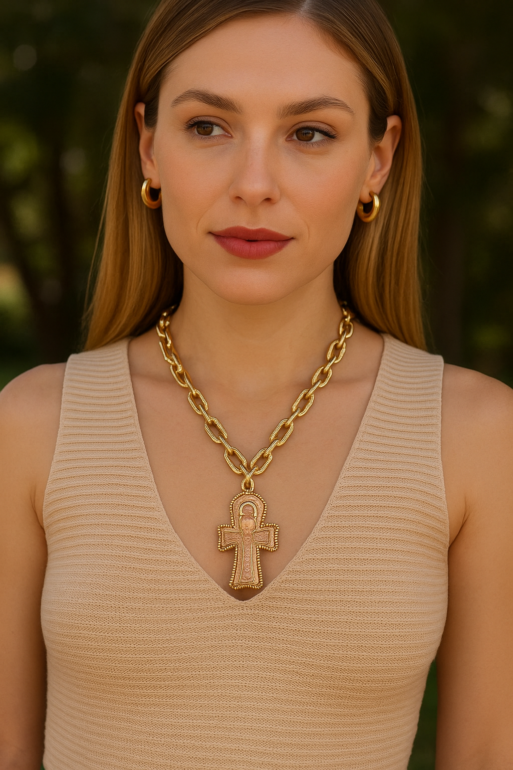 Collar cruz Boho